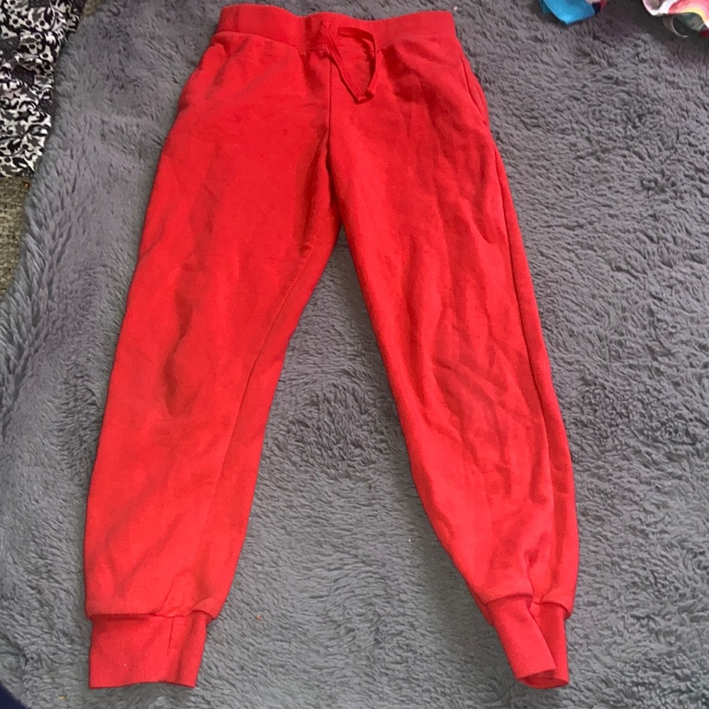 girls red sweatpants
